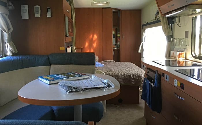 The interior of our new Motorhome