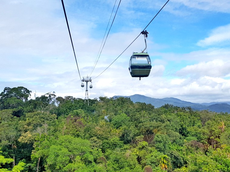 Attractions like the Skyrail in Kuranda Cairns is one of the costs on our trip