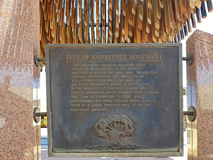 Barcaldine Tree of Knowledge Monument just minutes from the Barcaldine Travellers Rest Stop