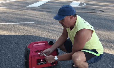 changing the oil in generator