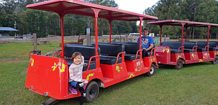 Free train rides for kids of all ages at Cobb & Co Nine Mile Campground