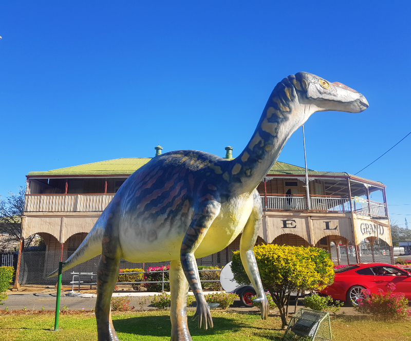 Big Things of Australia - Big Muttaburrasaurus Dinosaur in Hughenden Qld