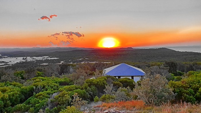 Sunset at Cape Moreton on Moreton Island