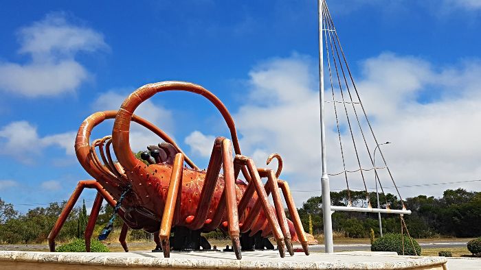 Big Things of Australia - The Big Crayfish in Dongara Port Denison WA