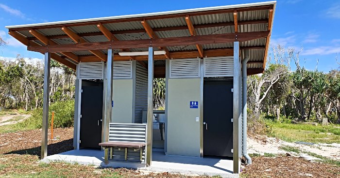 Noosa North Shore Beachfront Campground new toilet block
