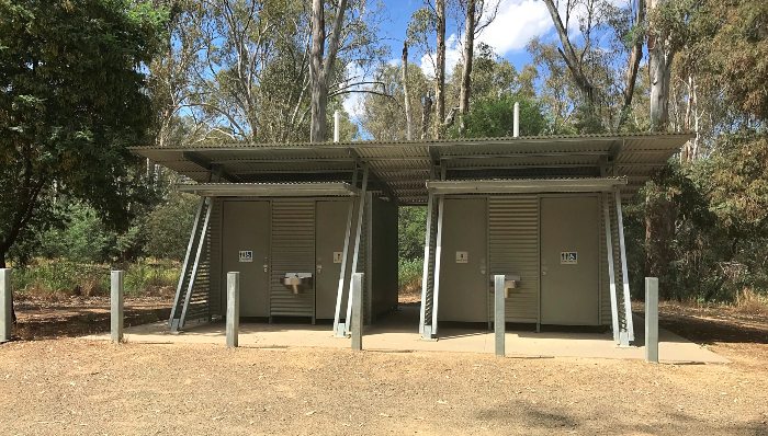 Drop Toilets at Quicks Beach Campground