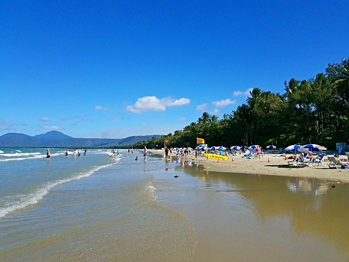 Four Mile Beach in Port Douglas is one of the things to see and do in and around Cairns 