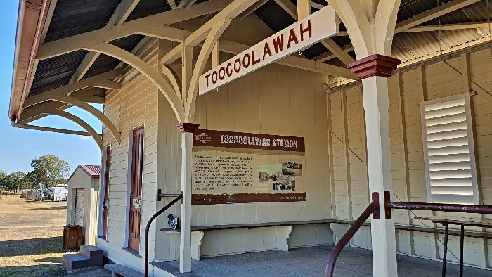 Toogoolawah Station is alongside the Toogoolawah Free Camping Area