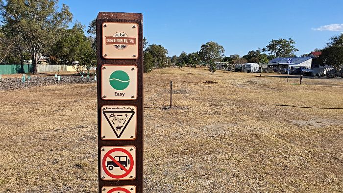 Access the Brisbane Valley Rail Trail from the Toogoolawah Free Camping area