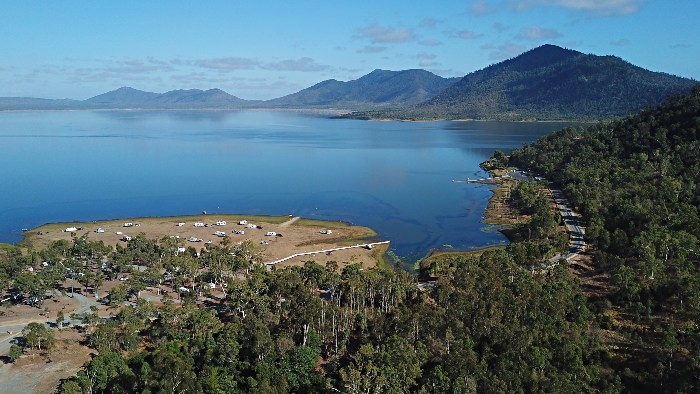 Proserpine Dam Campground had no mobile phone coverage 