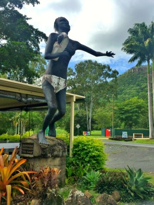 The Leap Hotel Statue
