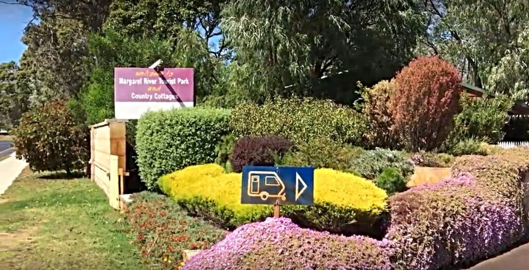 Entrance to the Margaret River Tourist Park
