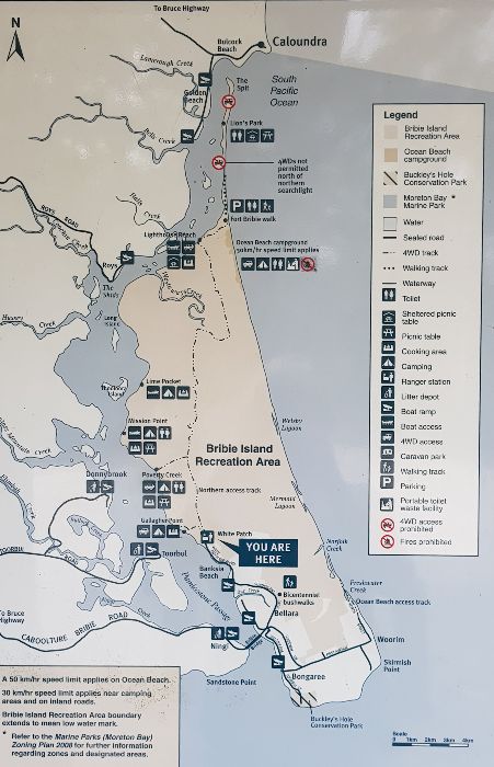Bribie Island Recreation Area Map