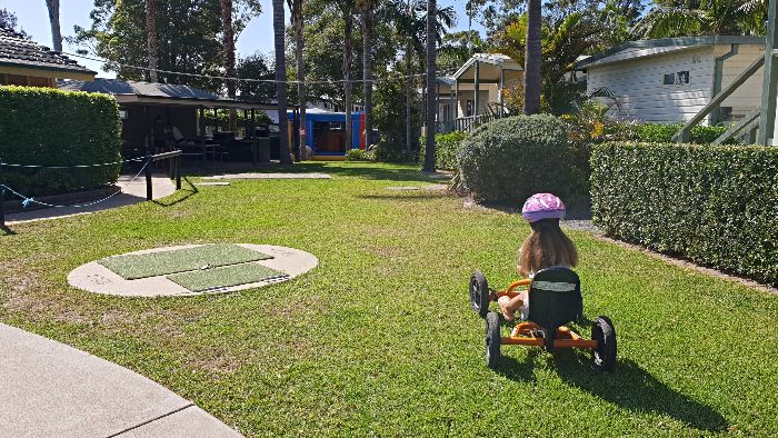 Pedal Carts are available for hire at the Jervis Bay Holiday Park