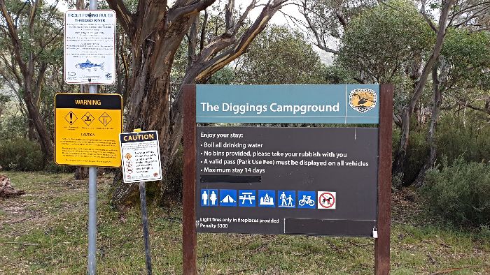Diggings-Campground-Sign