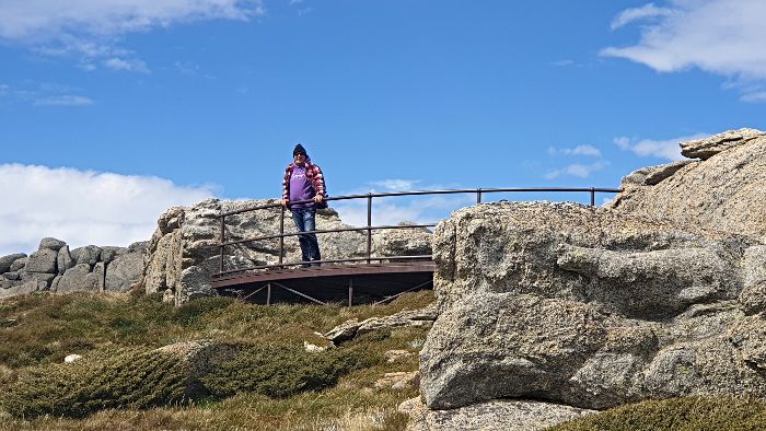 Mount Kosciuszko Lookout is only 4kms into the 13kms return climb